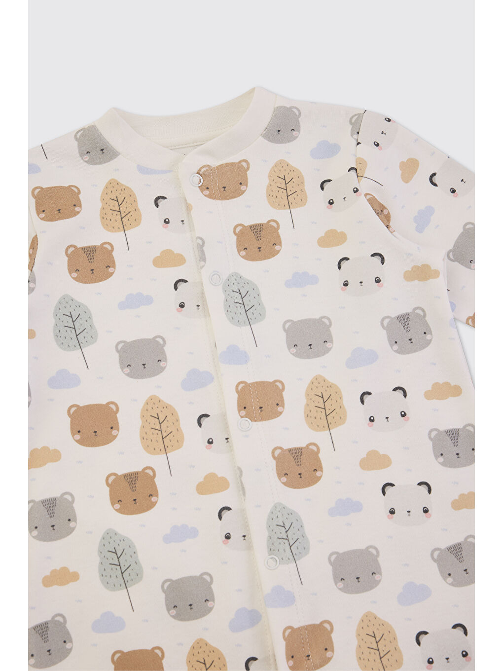 Yenidoğan Desenli Beyaz Tulum-2