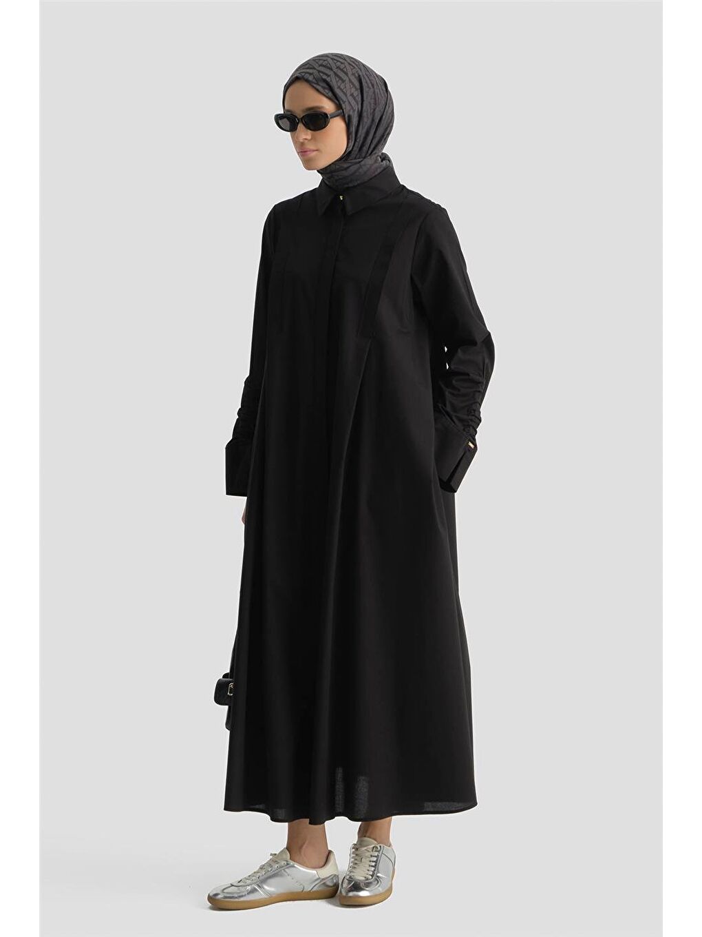 Oversize Tunik Elbise Siyah