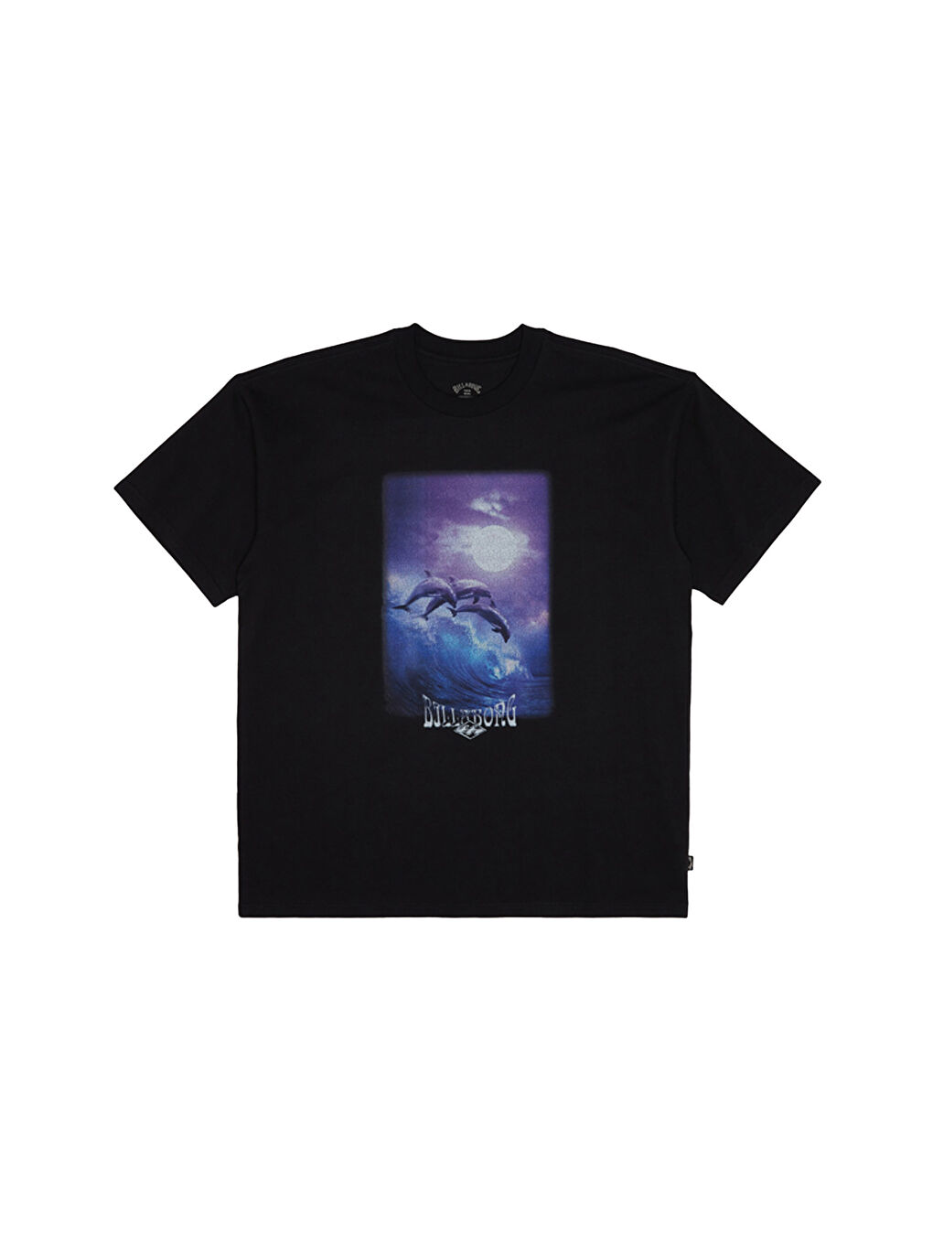 Dolphin Love Tees Erkek Siyah Tişört-1