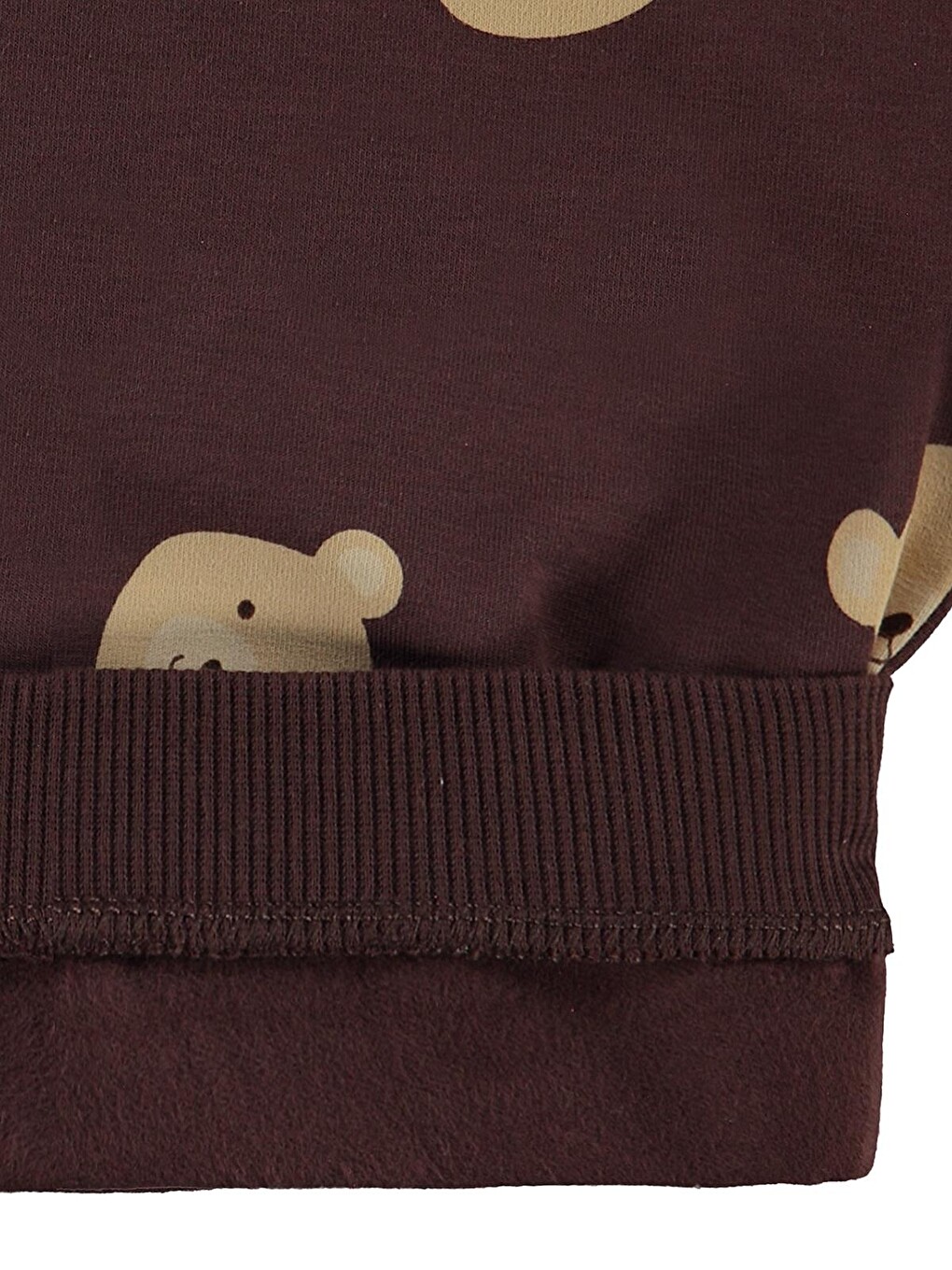 Baby Ayıcık Baskılı 6-18 Ay Sweatshirt - Kahverengi-1