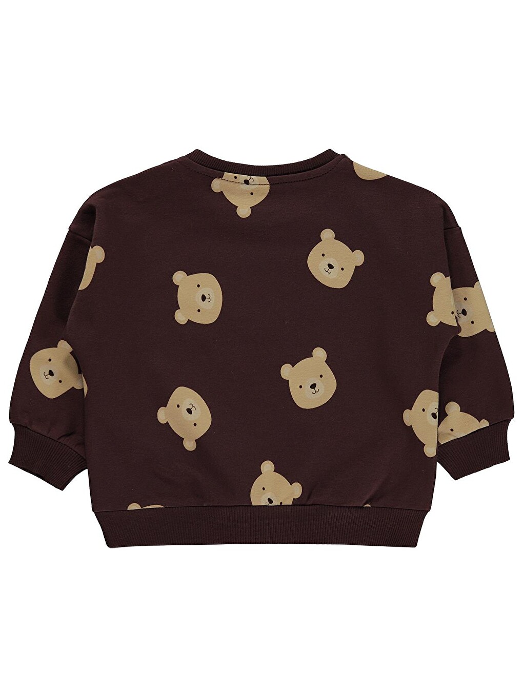 Baby Ayıcık Baskılı 6-18 Ay Sweatshirt - Kahverengi-2