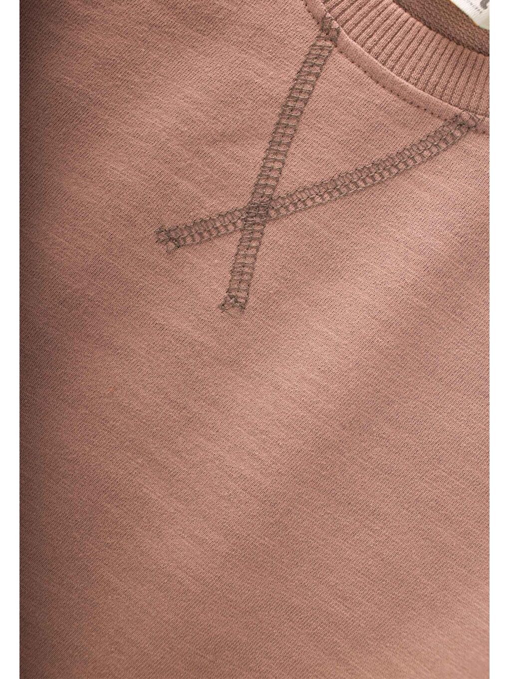 Kahverengi Basıc Sweatshirt Takım 3-8 Yaş A.Kahve-2