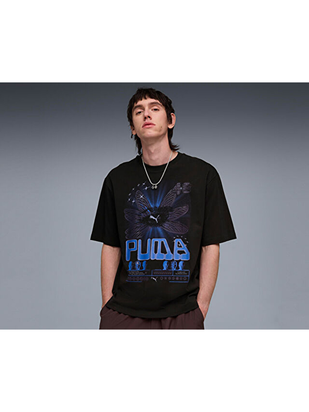 Graphic Tee Erkek Günlük Tişört 63444301 Siyah-2