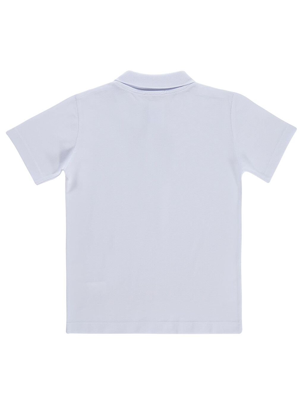 Boys Palmiye Nakışlı Polo Yaka 10-13 Yaş Tişört - Beyaz-2