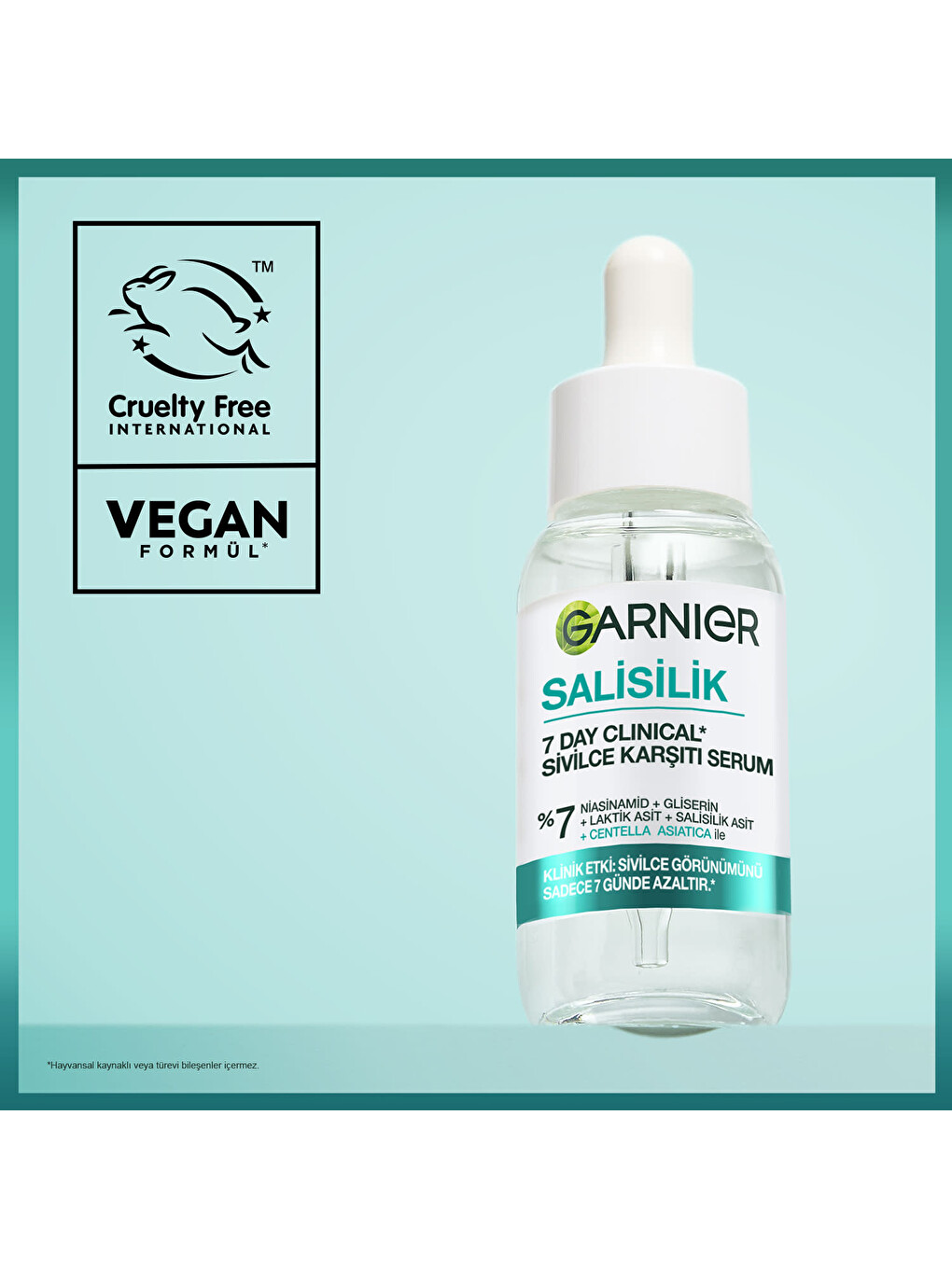 7 Day Clinical Salisilik Sivilce Karşıtı Serum 30ml, (7% Niasinamid, Gliserin, Laktik Asit,-6