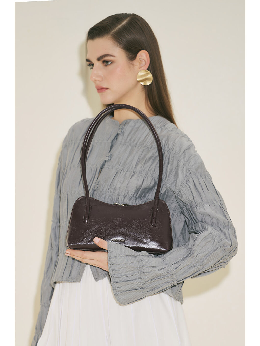 Kera Mini Çanta Bordo-1