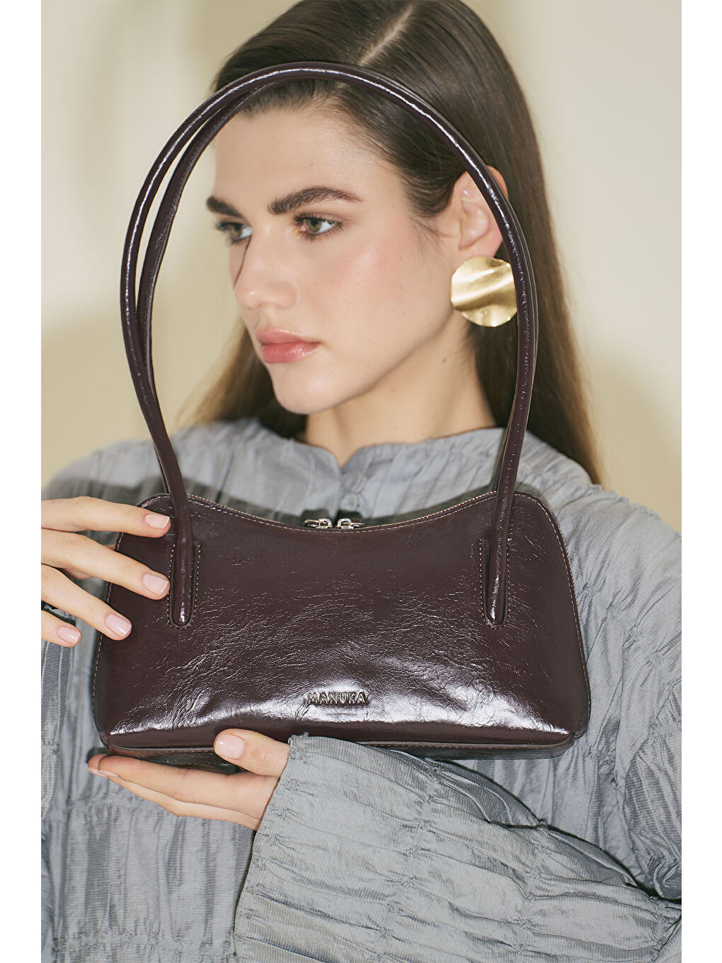 Kera Mini Çanta Bordo-8