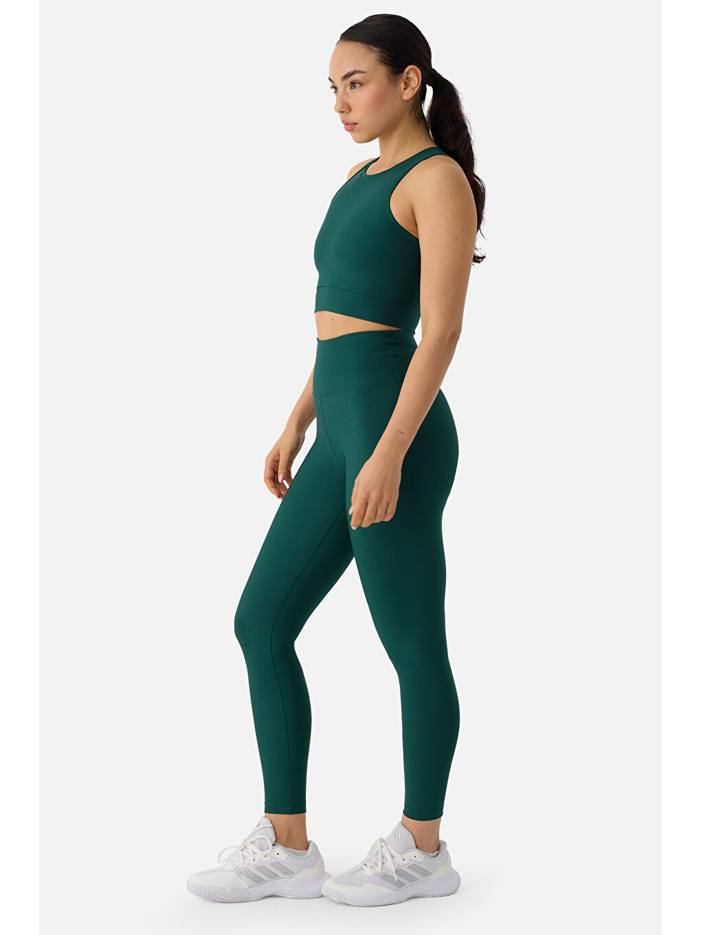 Olivia Zümrüt Yeşili Spor Bra-3