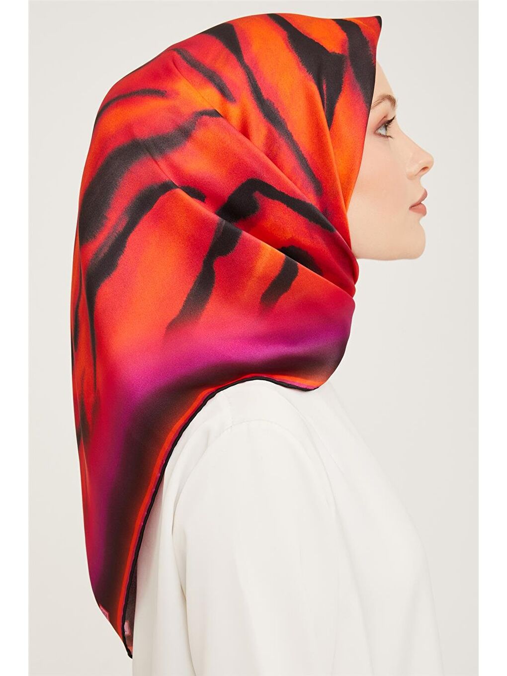 Karışık Sura İpek Eşarp 23Ka9020 13 13-1