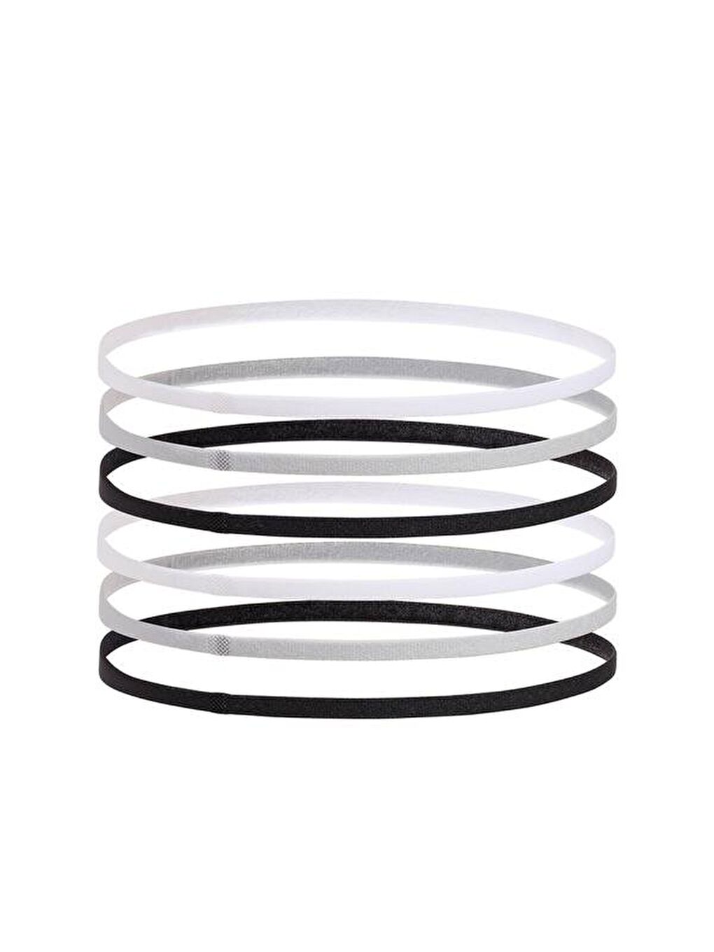 Mini Elastic 6'lı Siyah Saç Bandı-1