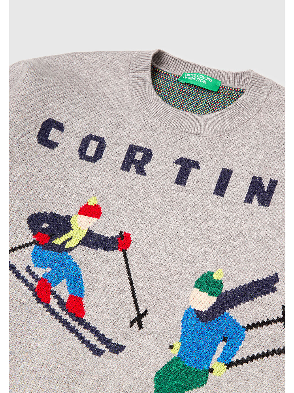 Karışık Erkek Çocuk Önü Baskılı Yuvarlak Yaka Kazak-2