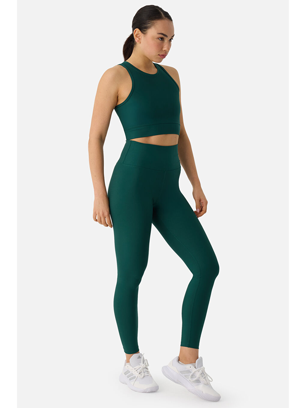 Olivia Zümrüt Yeşili Spor Bra-4