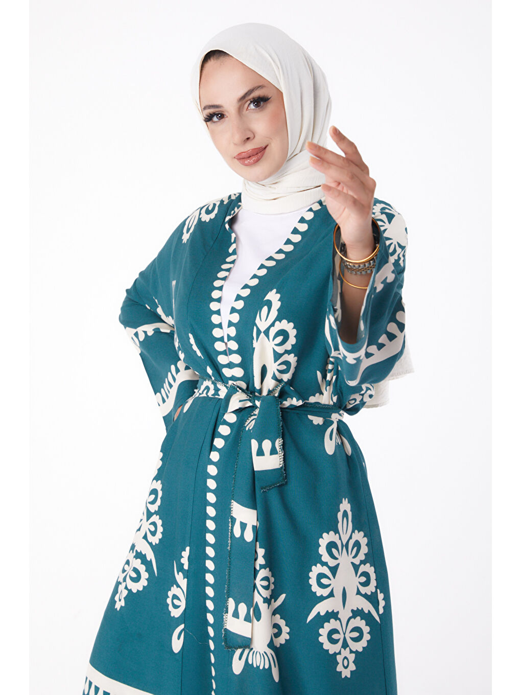 Yeşil Hırka Pantolon İkili Takım Zümrüt - 13273-2