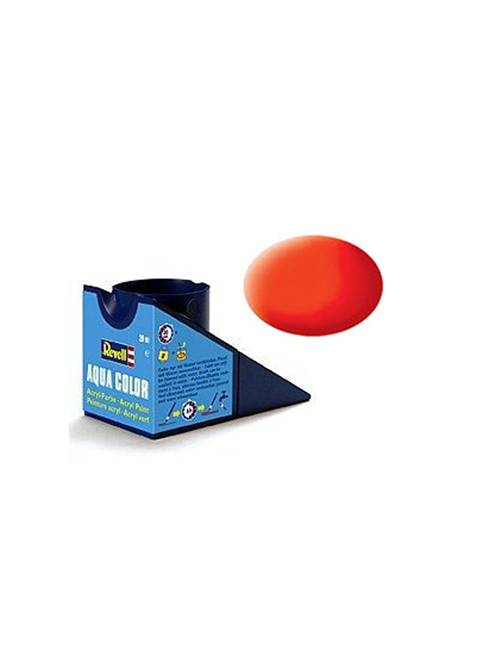 Revell 36125 LuminousOrange Mat 18 Ml Su Bazlı Maket Boyası