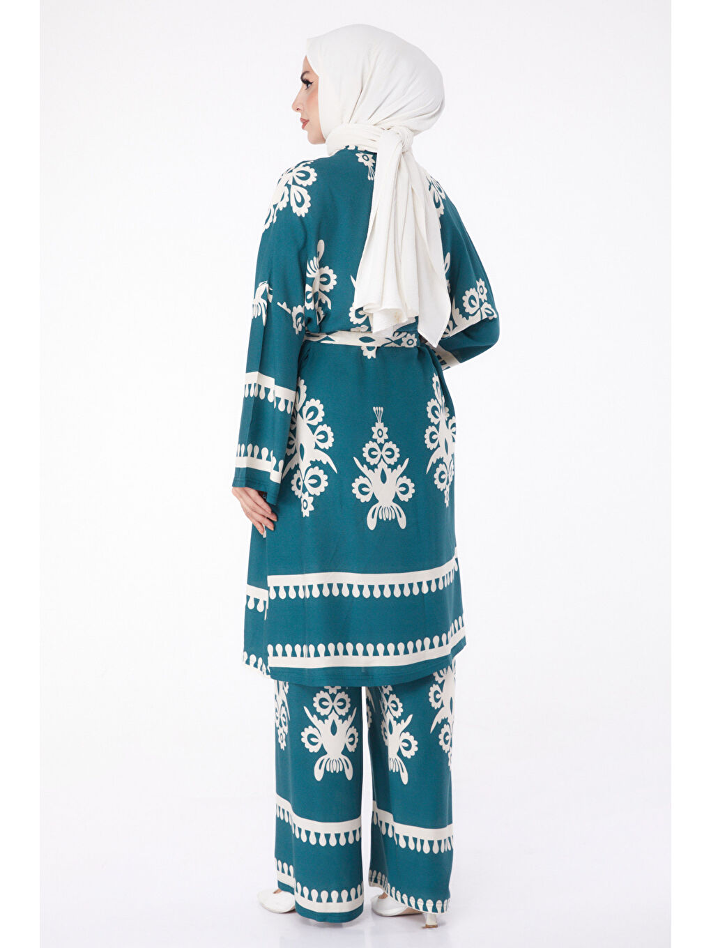 Yeşil Hırka Pantolon İkili Takım Zümrüt - 13273-5