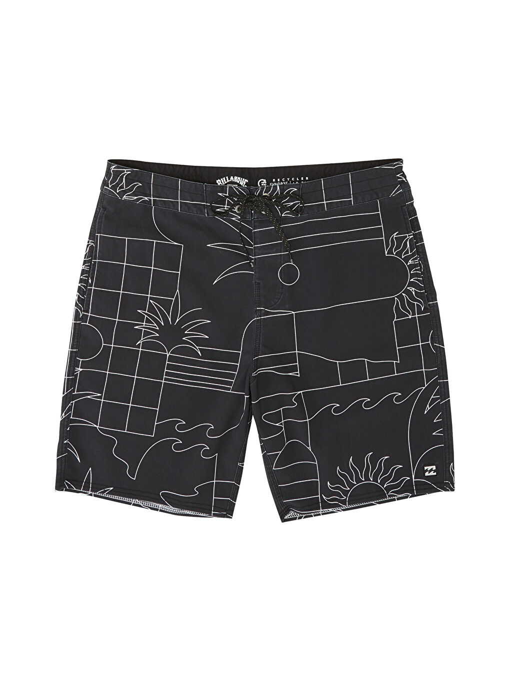 Sundays Lt Erkek Siyah Boardshort