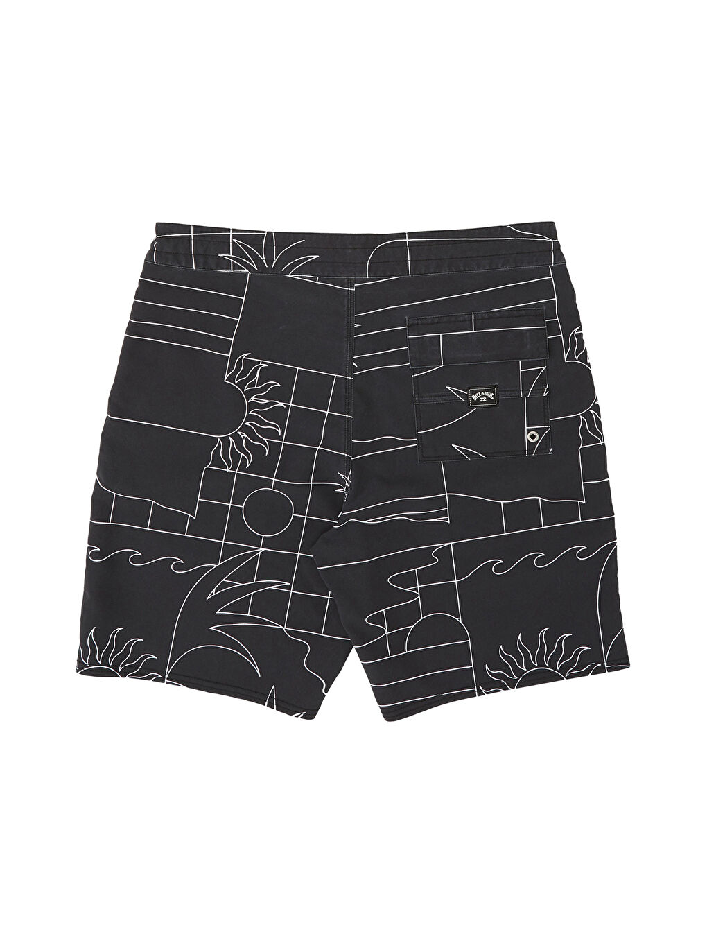 Sundays Lt Erkek Siyah Boardshort-1