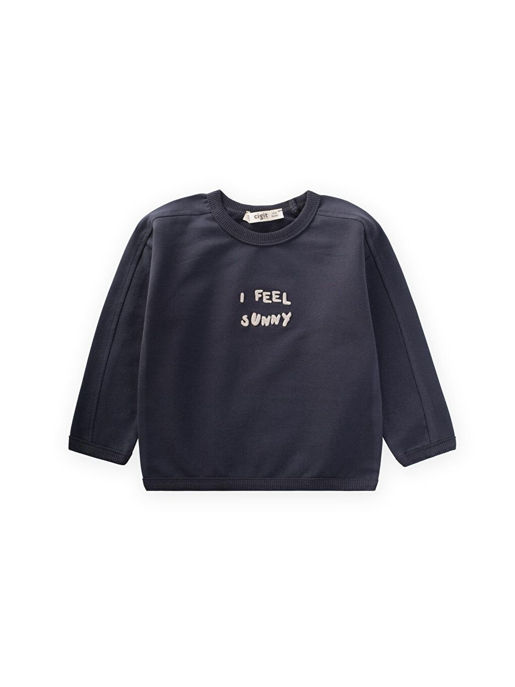 Nakışlı Sweatshirt 1-7 Yaş Antrasit