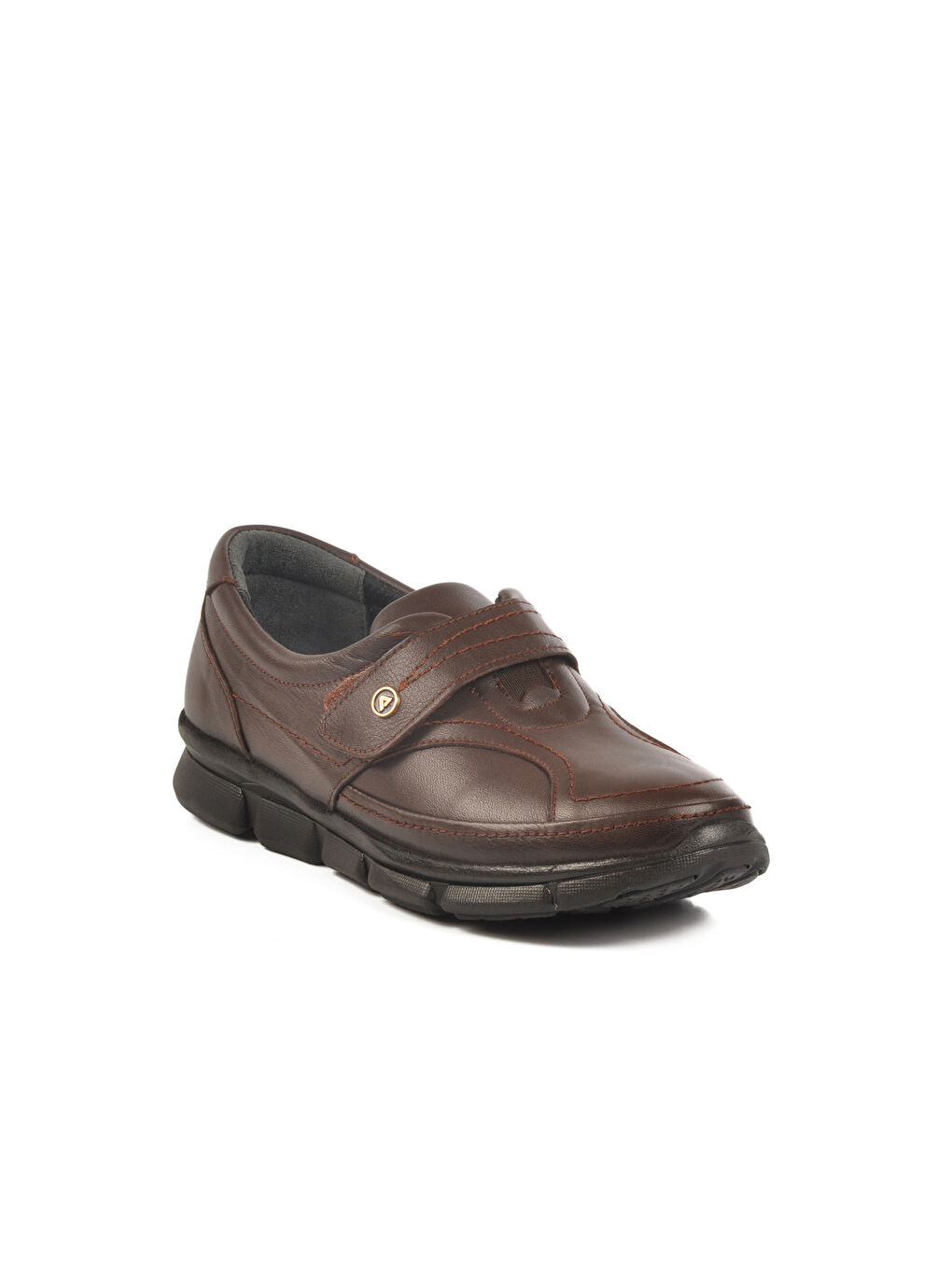 Kahverengi Kahve Hakiki Deri Anatomik Kadın Casual Ayakkabı 604 Z-2