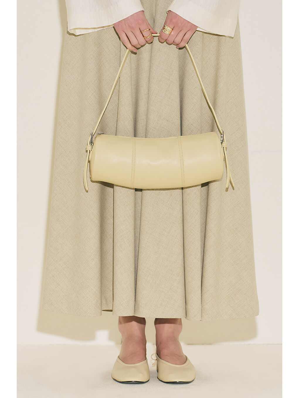 Morgan Oval Çanta Soft Sarı-6