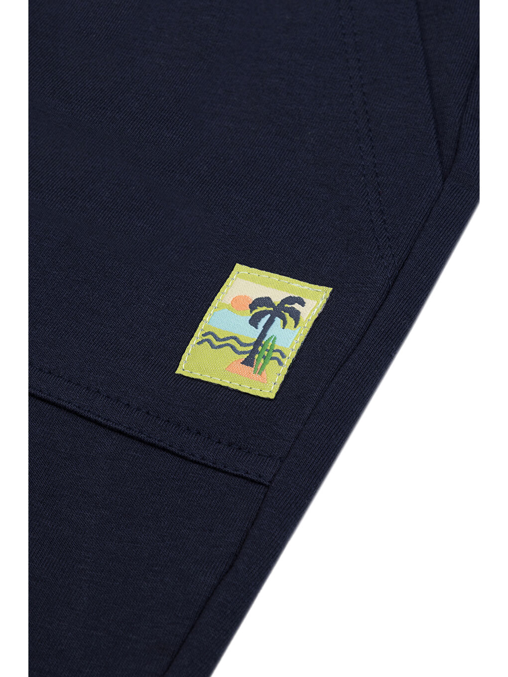 Erkek Çocuk Düz Bermuda Şort 2-6 Yaş Lacivert-3