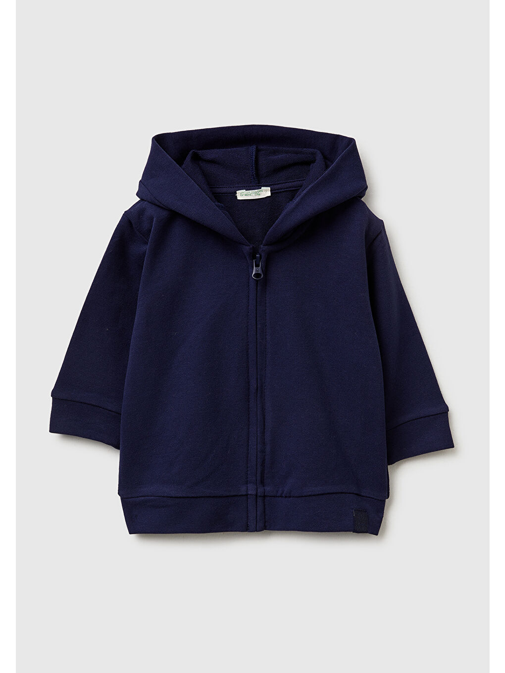 Karışık Bebek Kulaklı Kapüşonlu Fermuarlı Sweatshirt