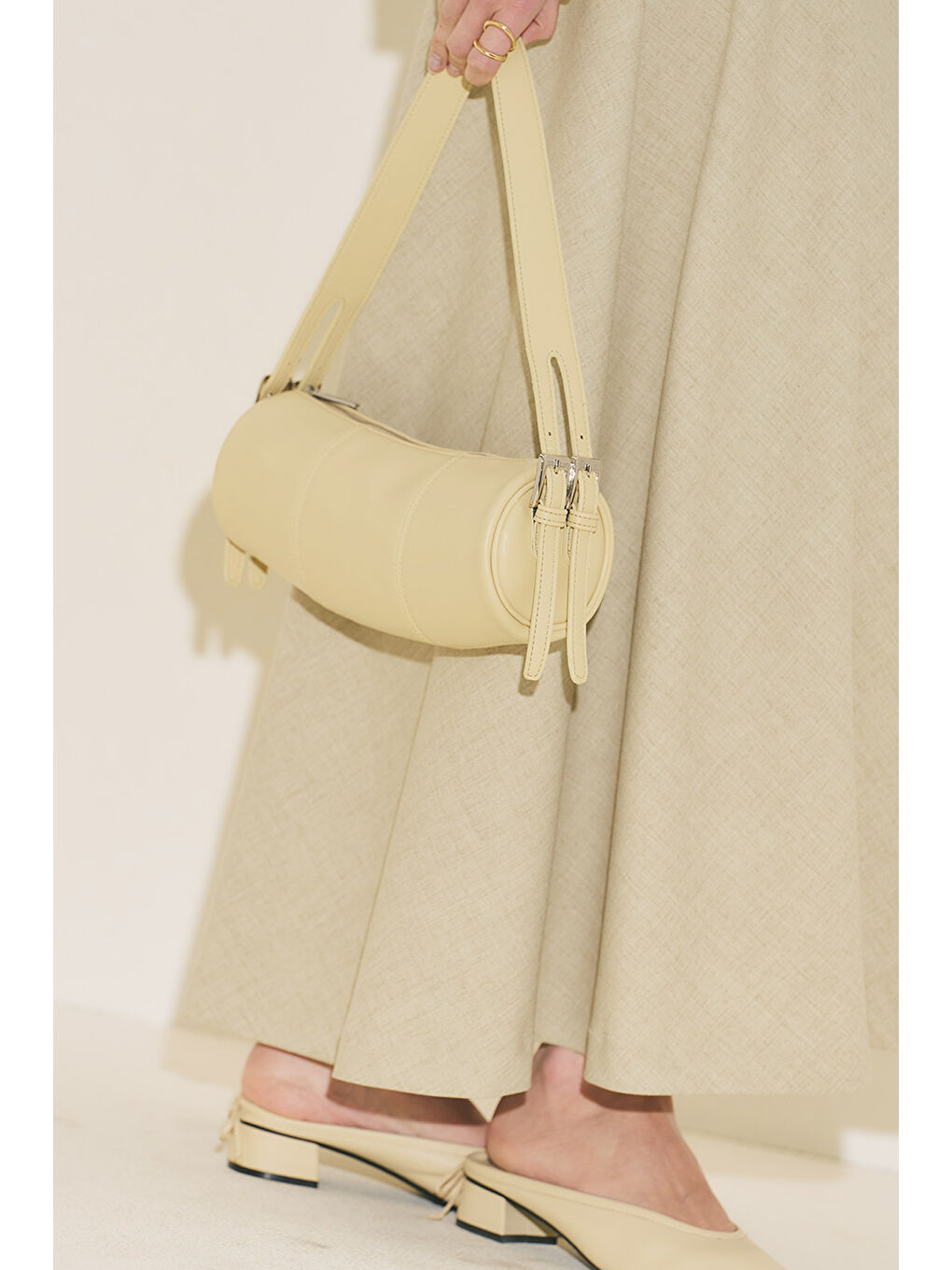 Morgan Oval Çanta Soft Sarı-7