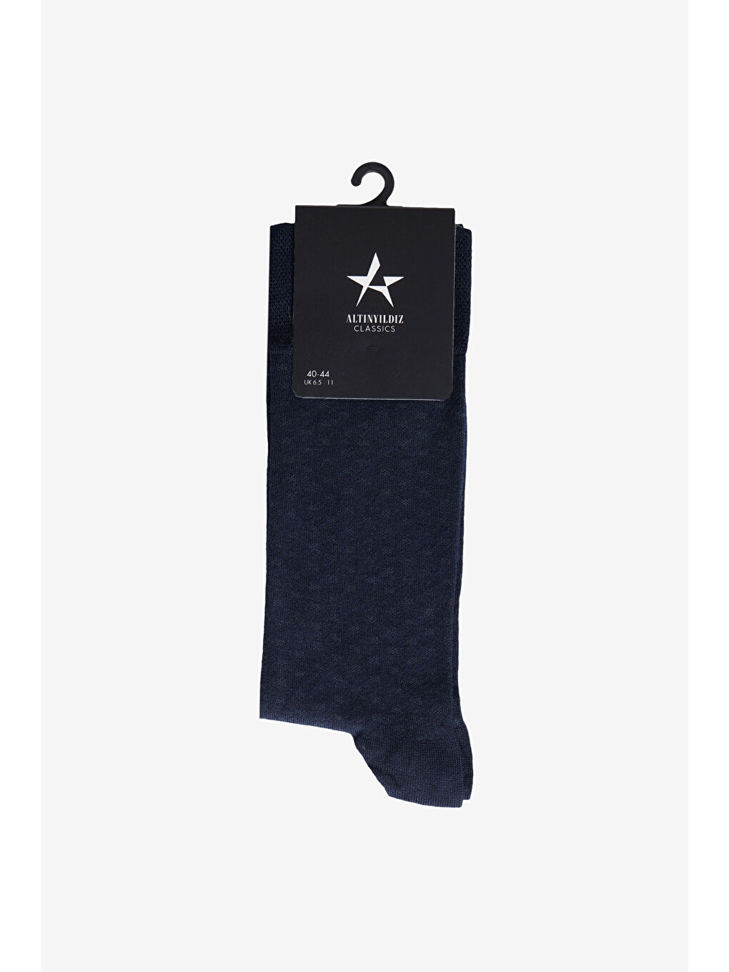 Erkek Lacivert Desenli Yumuşak Dokulu Tekli Çorap