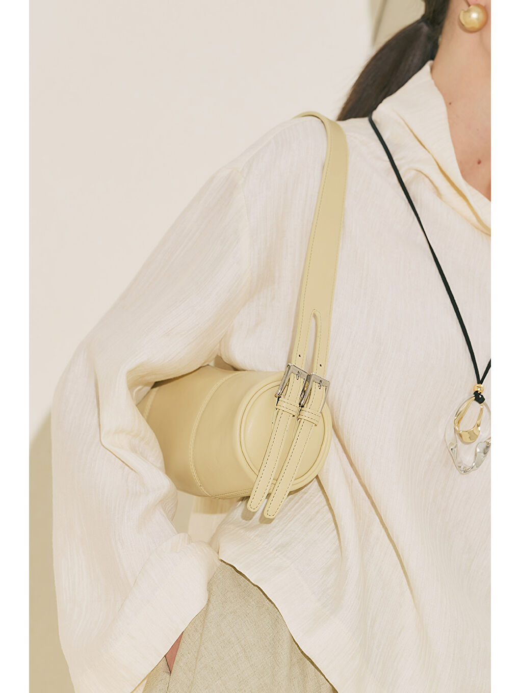 Morgan Oval Çanta Soft Sarı-8