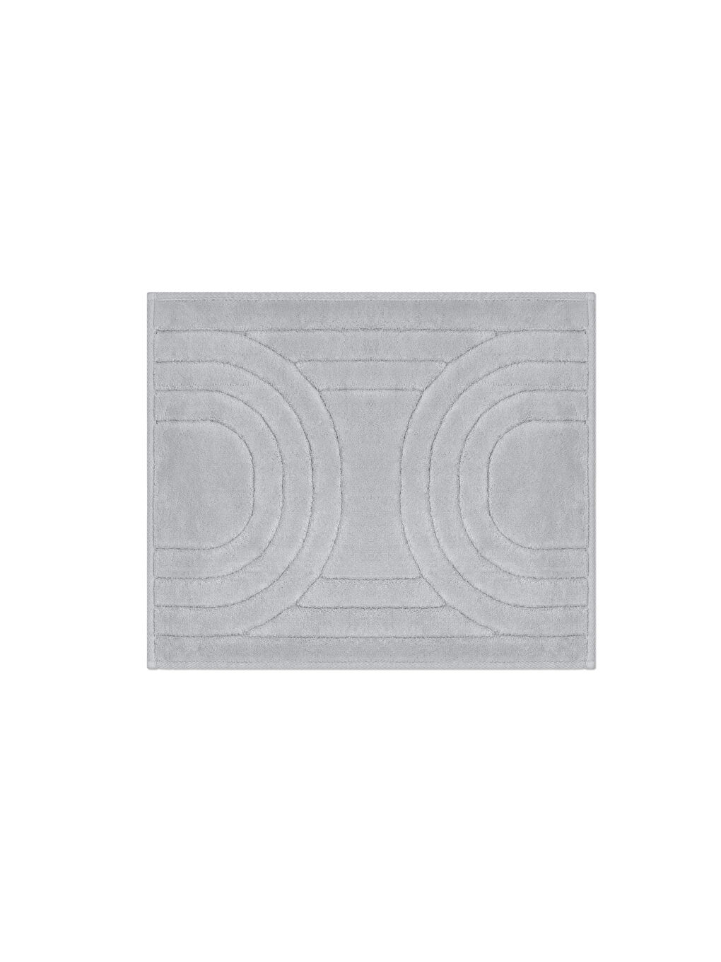 Diamond Circle Doğal Pamuklu 2'li Banyo Paspas Seti 60x100+50x60 Cm - Gri-2