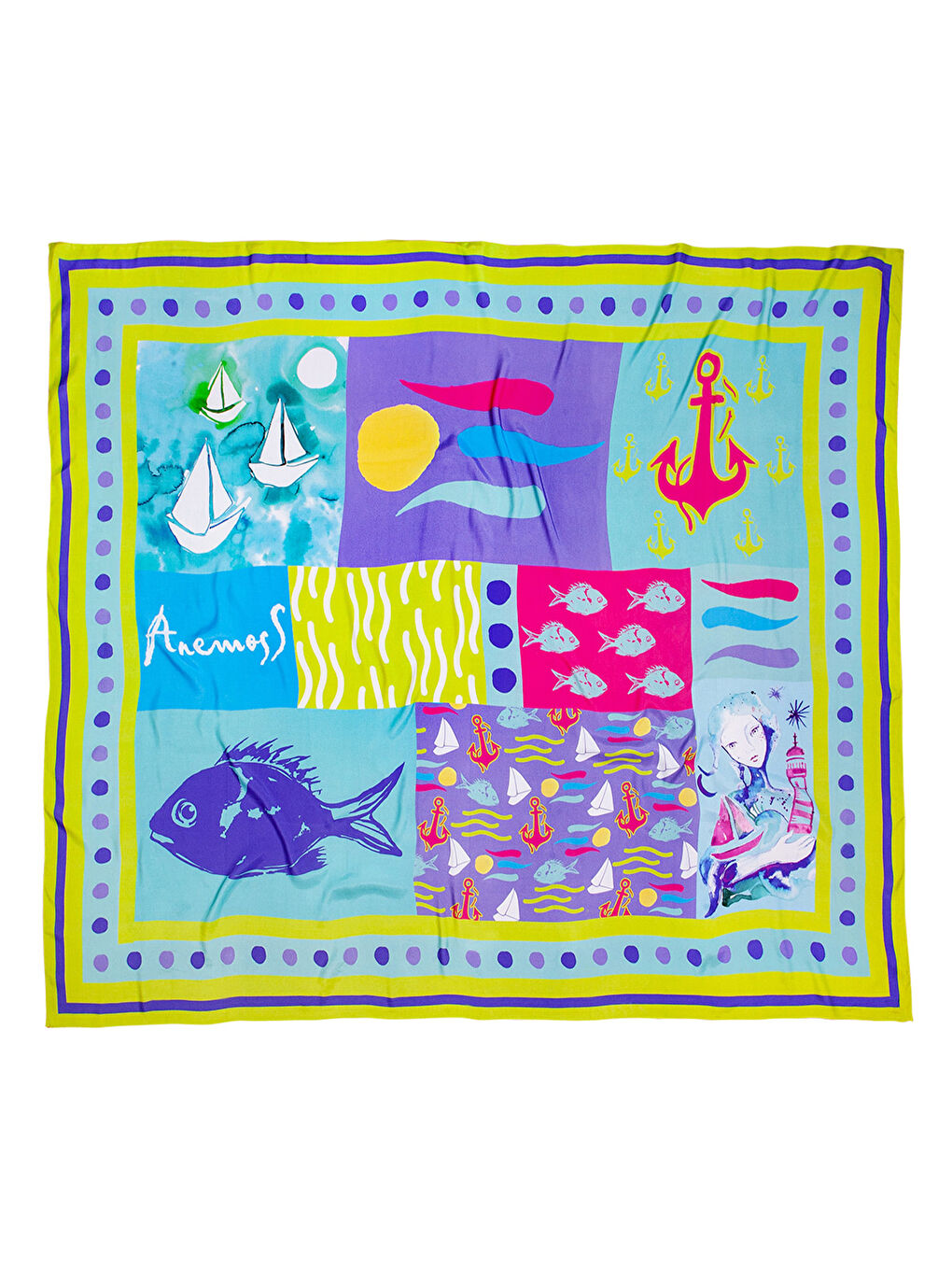 Harmoni Viskon Pareo Yeşil 120*140 cm-2