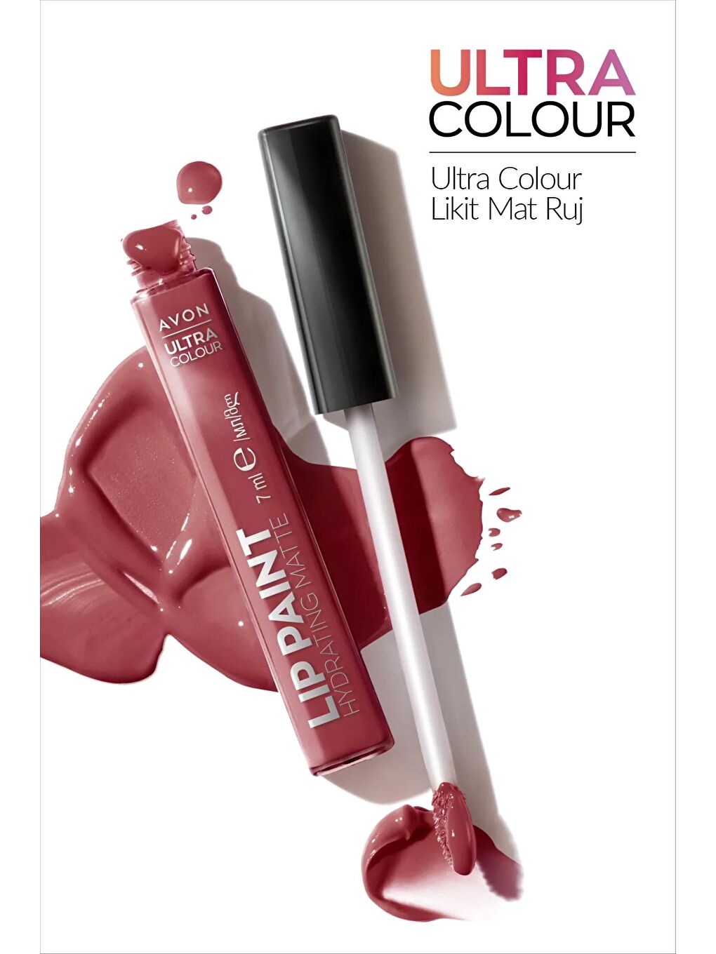 AVON Renksiz Ultra Colour Ultra Likit Mat Ruj 7 Ml. Mauve Cocktail - 1