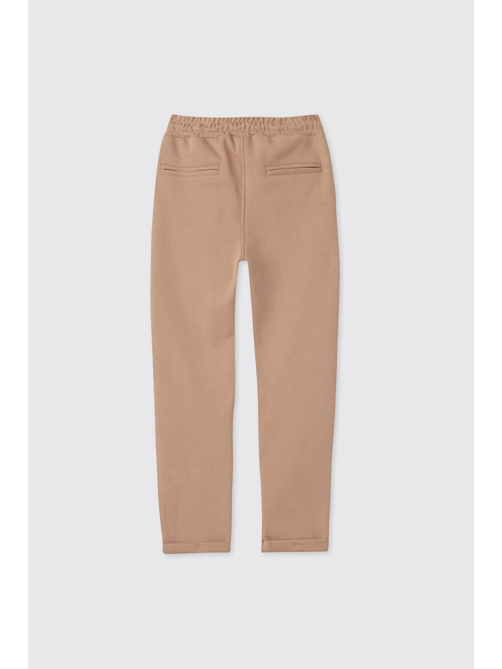 Kahverengi Erkek Çocuk Kahve Örme Pantolon-1