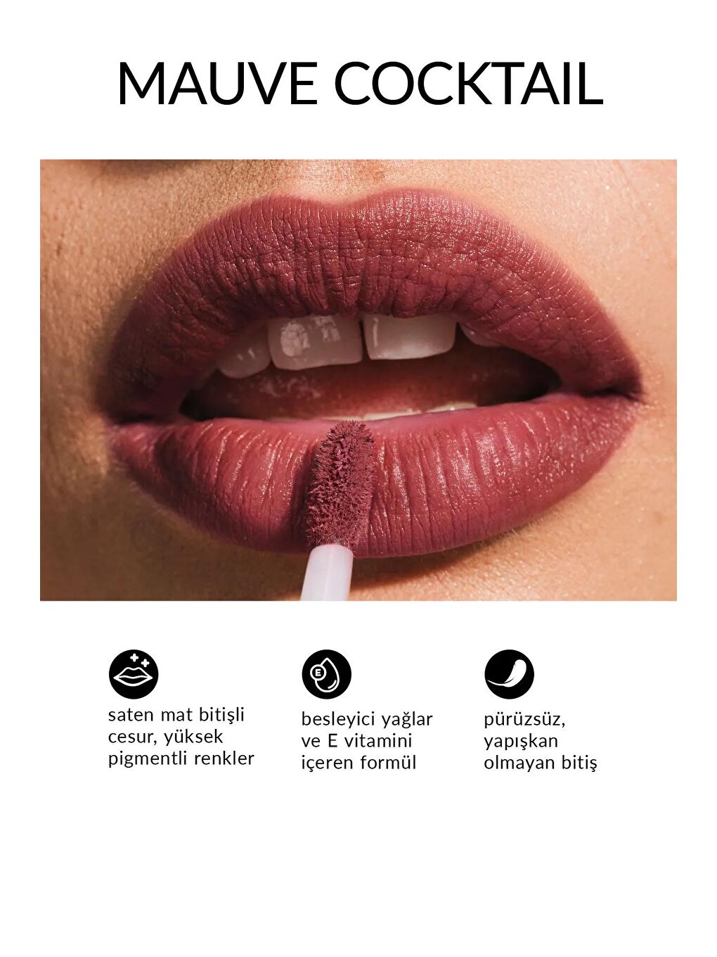 AVON Renksiz Ultra Colour Ultra Likit Mat Ruj 7 Ml. Mauve Cocktail - 2