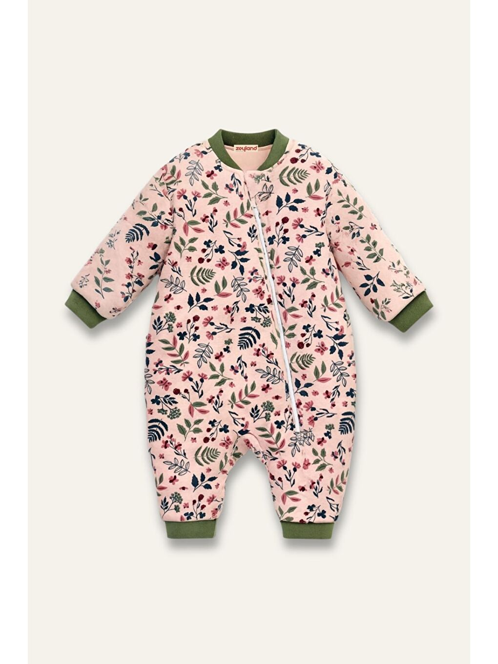 Unisex Çocuk Elyaf Dolgulu Uyku Tulumu - Bordo-1