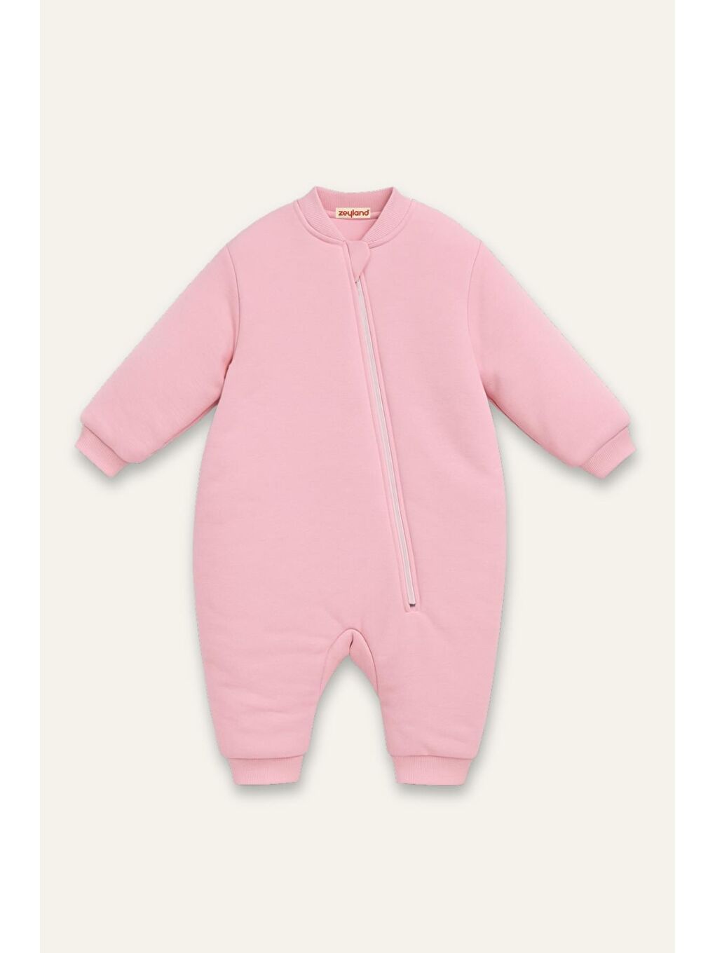 Unisex Çocuk Elyaf Dolgulu Uyku Tulumu  - Toz Pembe-1