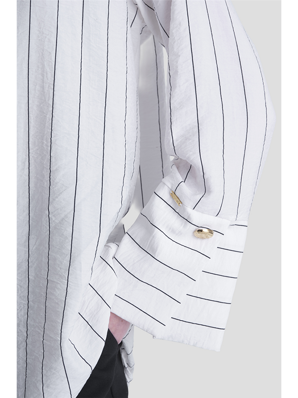 Çizgili Tunik Beyaz-4