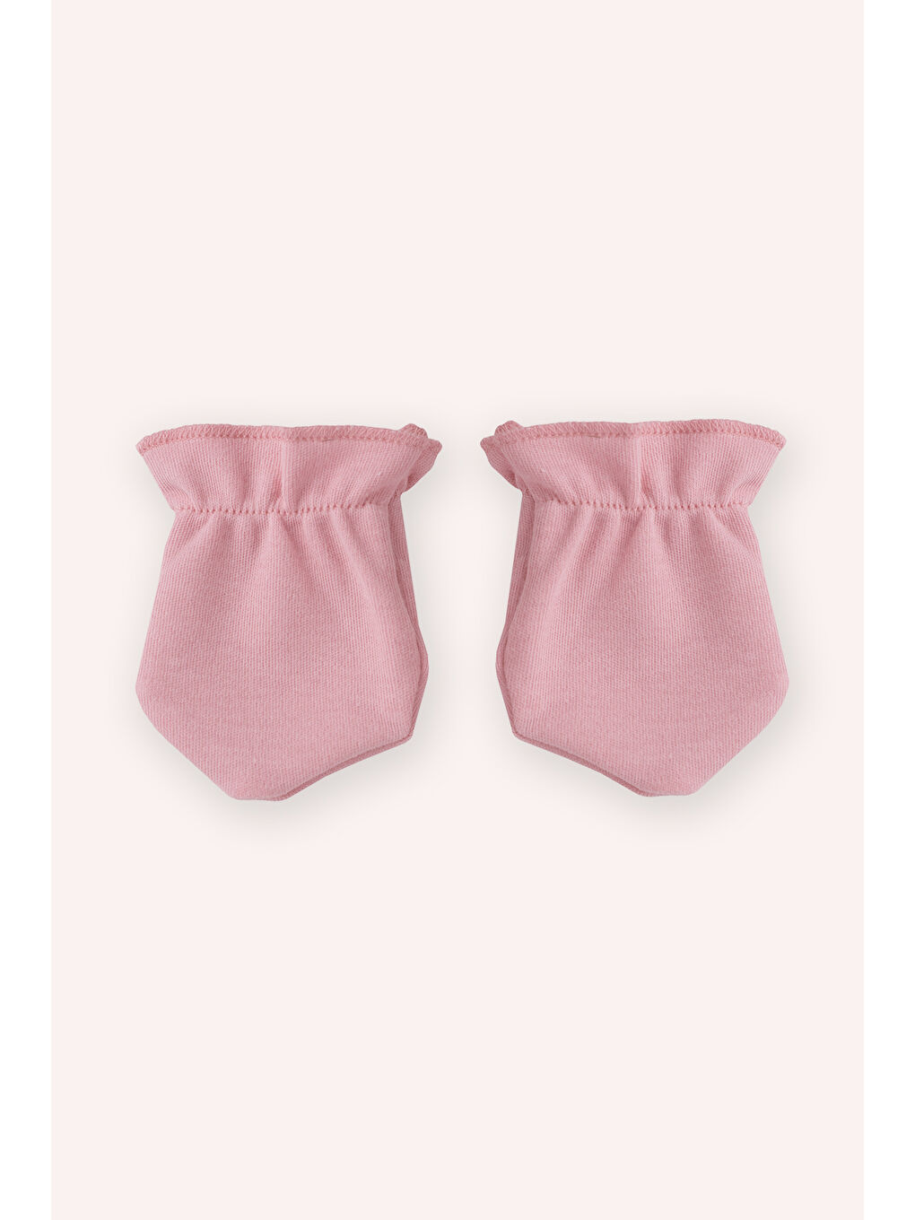 Yenidoğan Kiraz Desenli Pembe Şapka Eldiven Seti-3