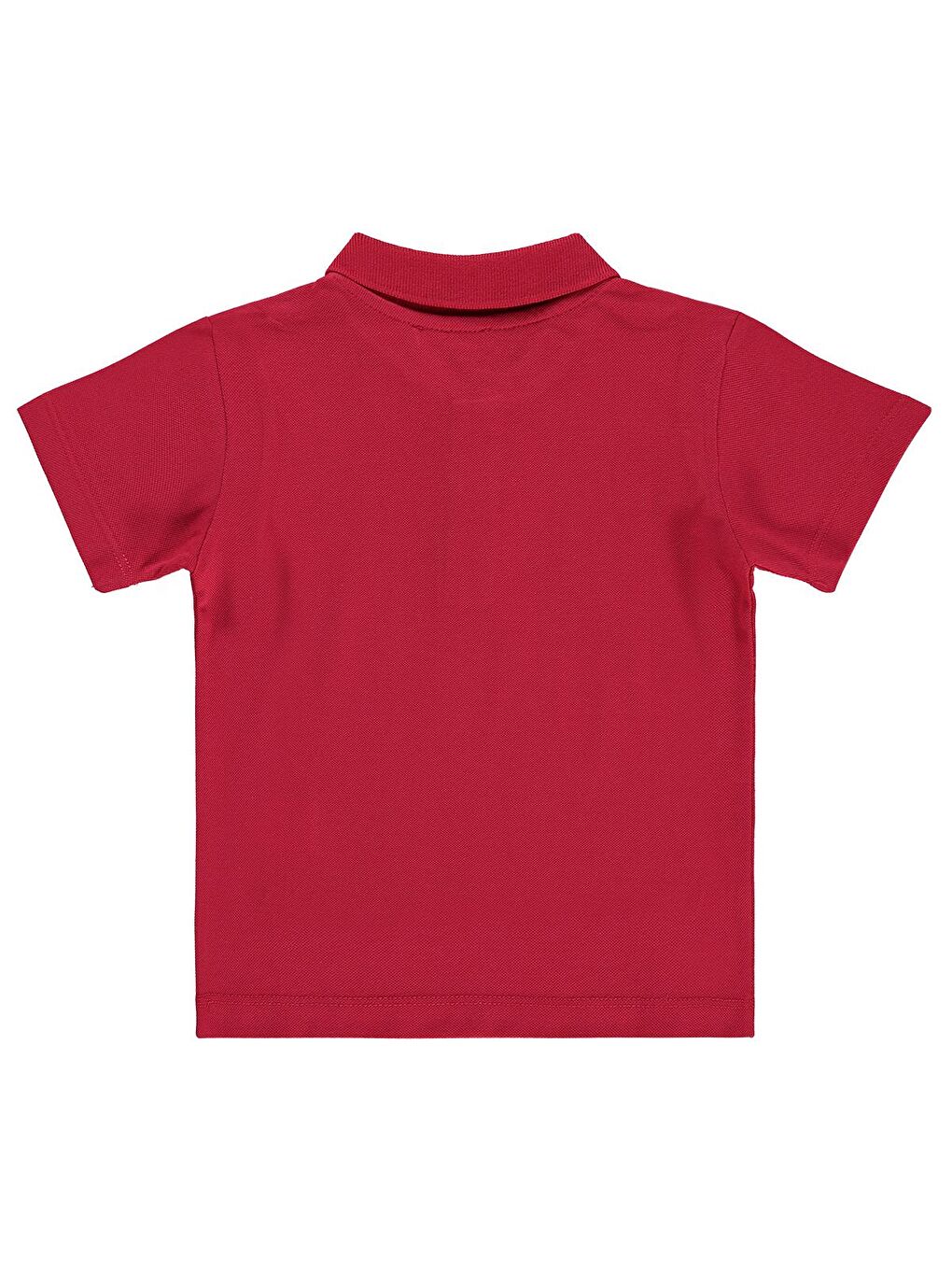 Boys Erkek Çocuk Palmiye Nakışlı Polo Yaka 2-5 Yaş Tişört - Kırmızı-2