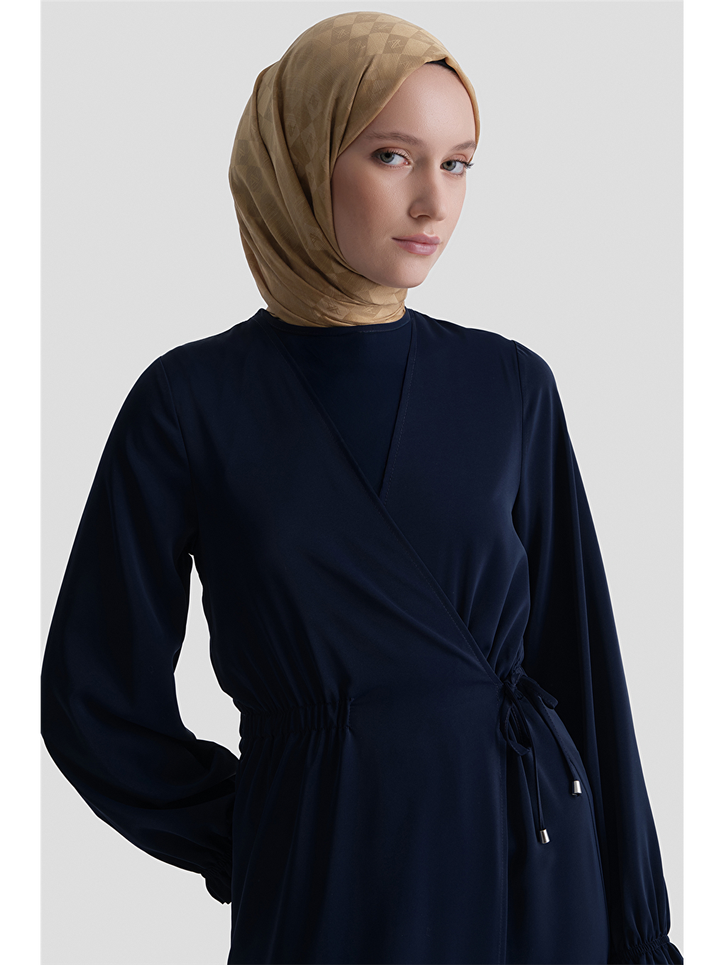 Anvelop Elbise Lacivert-3