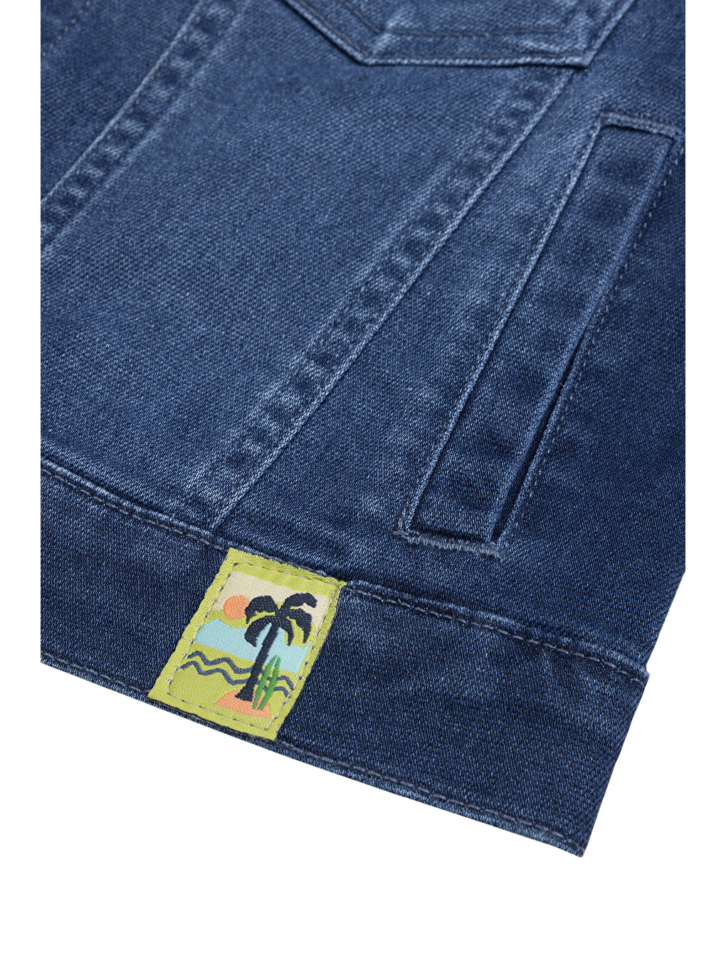 Erkek Çocuk Denim Ceket 2-6 Yaş Koyu Mavi-3