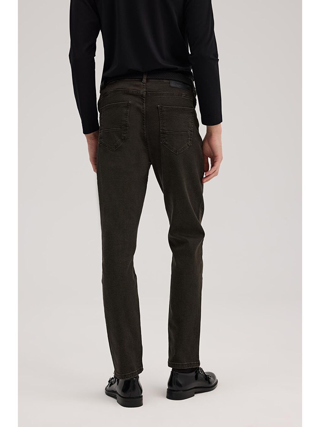 Haki Slim Fit Jean Pantolon-3