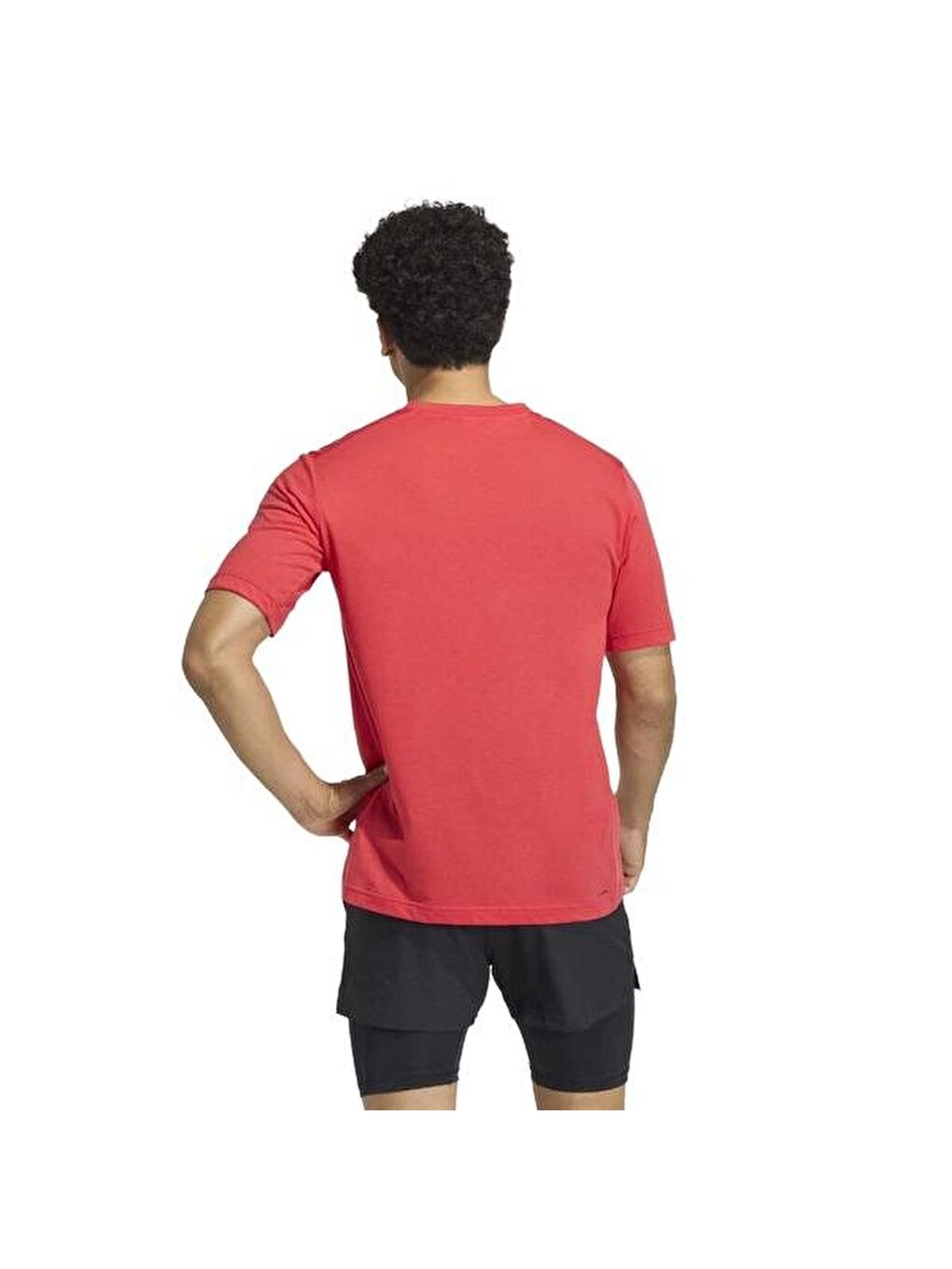 Workout Essentials Feelready Erkek Kırmızı Yuvarlak Yaka Tişört-1
