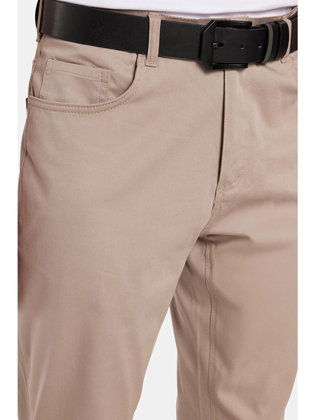 Bej Erkek Regular Fit Rahat Kesim Mevsimlik Kanvas Taş Pantolon-1