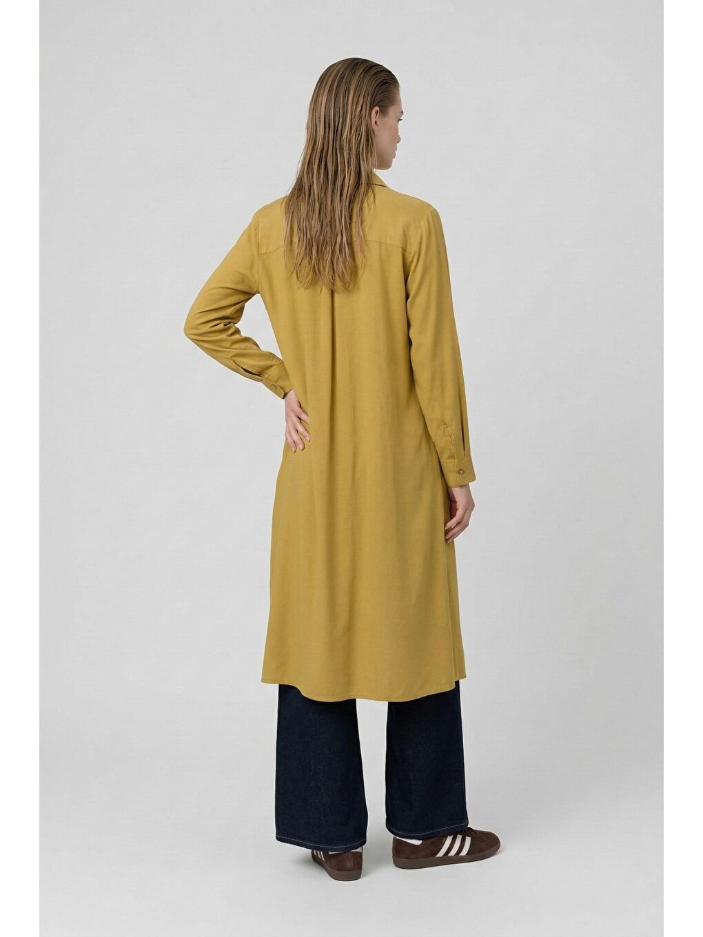 Soft Yeşil-Apolet Detay Gömlek-2