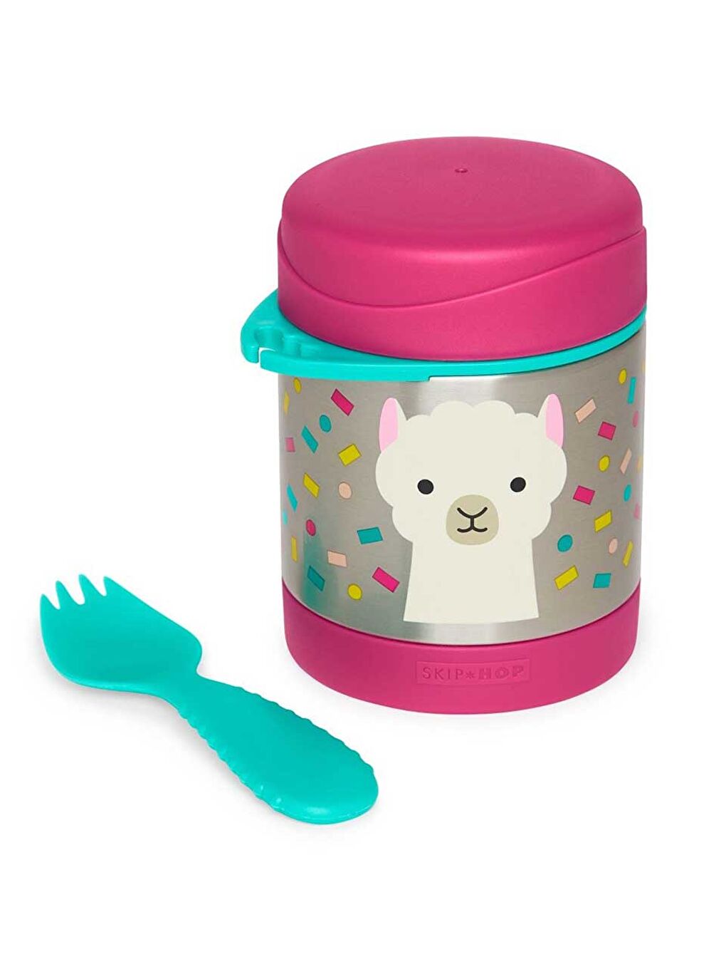 Paslanmaz Çelik Mama Saklama Termosu Seti - Lama-1