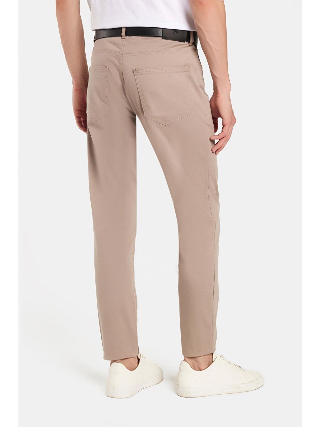 Bej Erkek Regular Fit Rahat Kesim Mevsimlik Kanvas Taş Pantolon-4