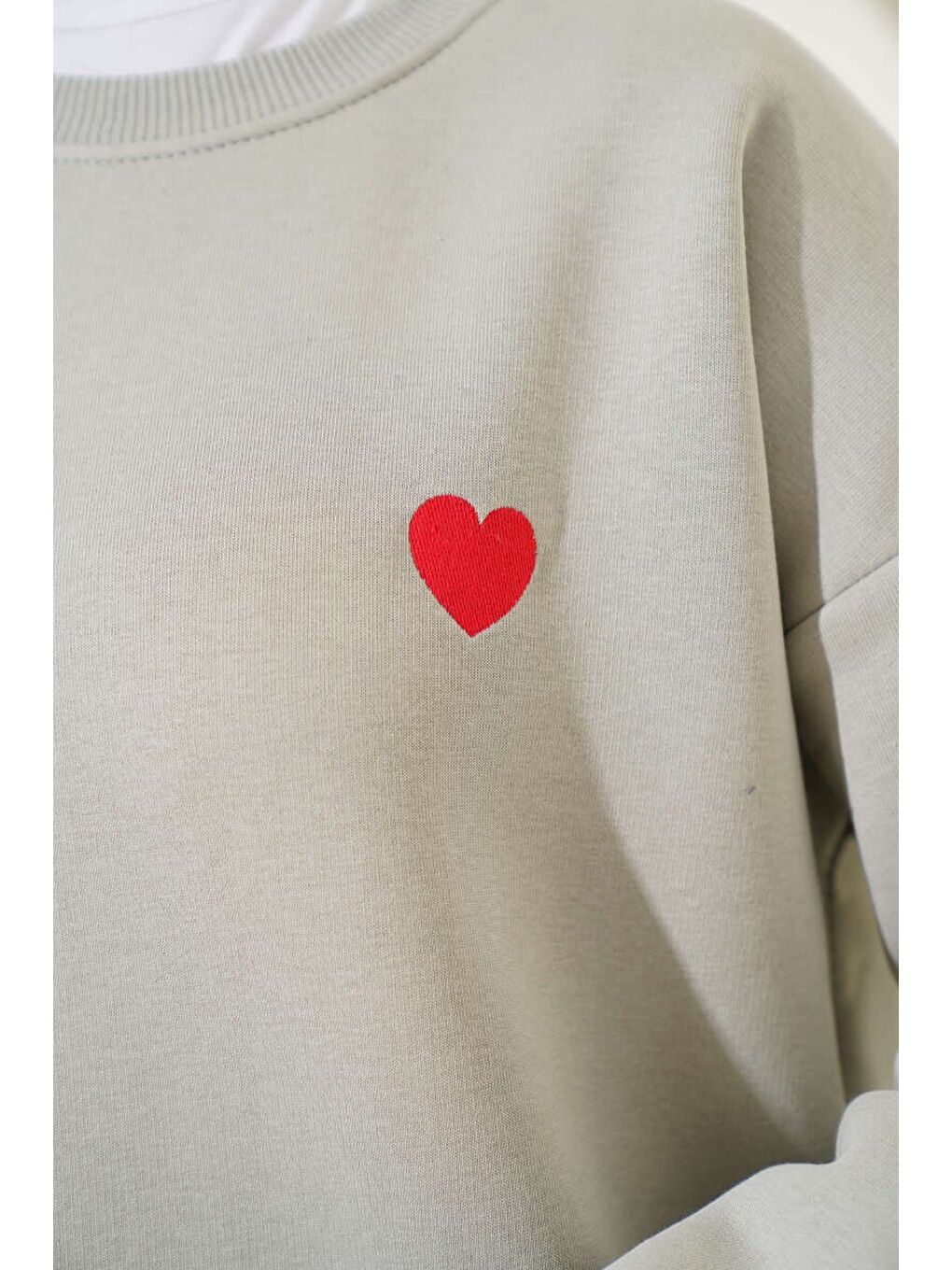 Kalpli Tunik Gri - 26660-2