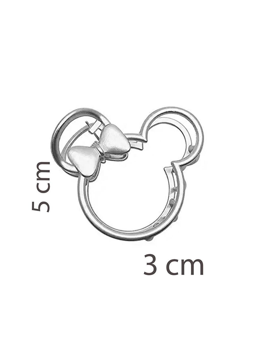 Gri Minnie Metal Mini Mandal Toka-1