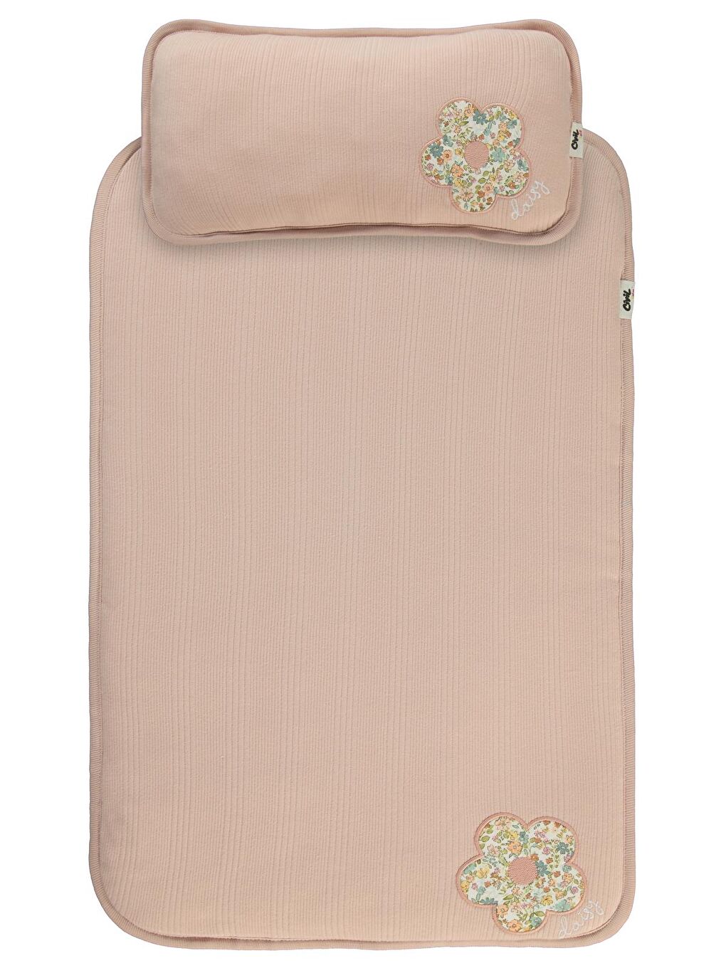 Baby Çizgi Raporlu Alt Açma - Pudra Standart